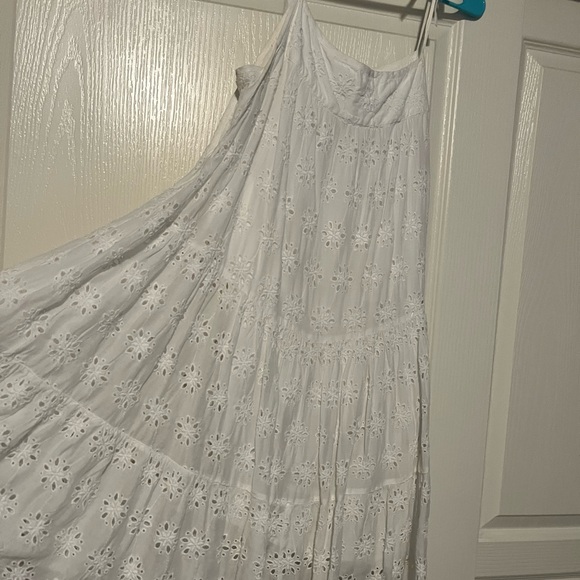 Lucky Brand Cream Sequin Tiered Sundress - Picture 5 of 7